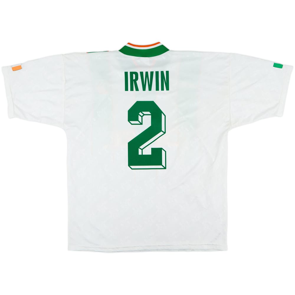 1994 Ireland Away Shirt Irwin #2 - 9/10 - (L/XL)