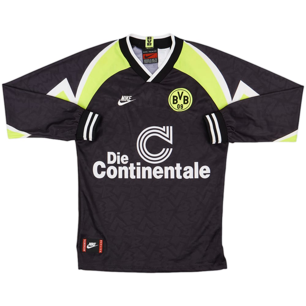 1995-96 Borussia Dortmund Away L/S Shirt - 8/10 - (L)