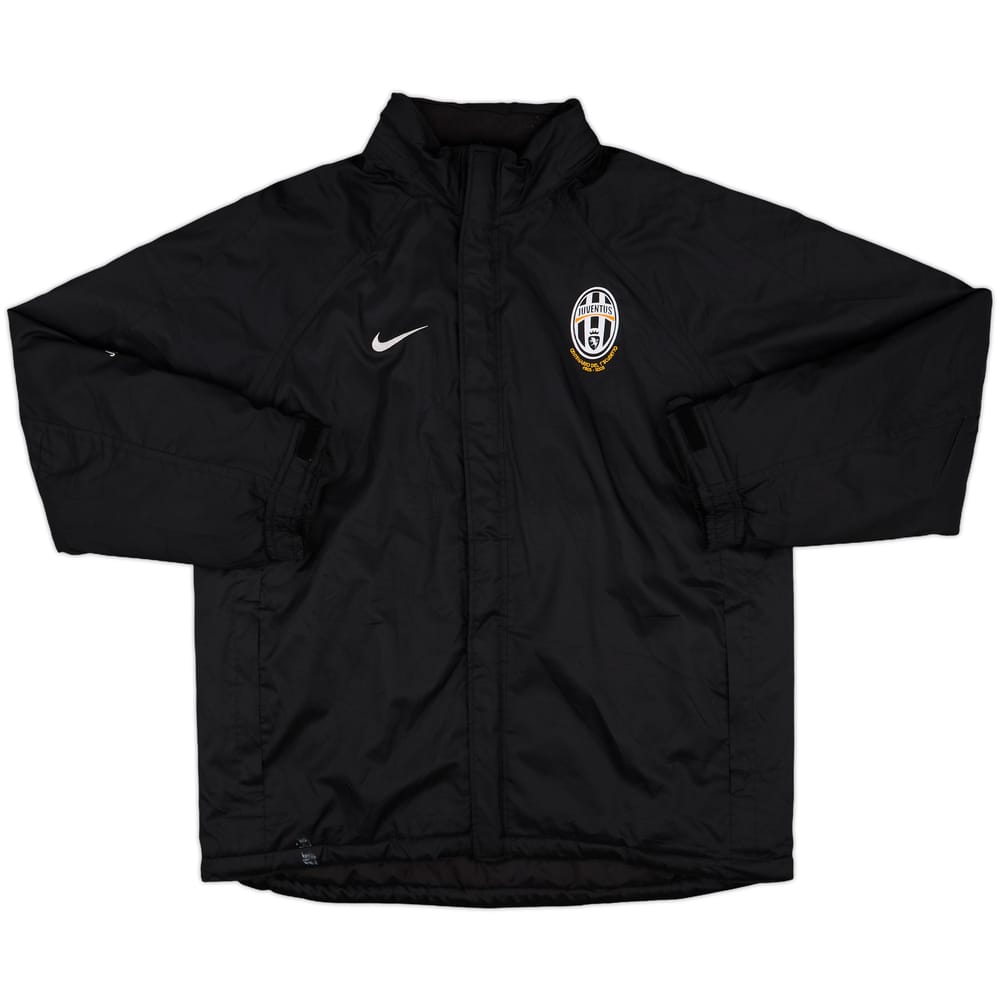 2006-07 Juventus Nike Hooded Padded Bench Coat - 8/10 - (L)