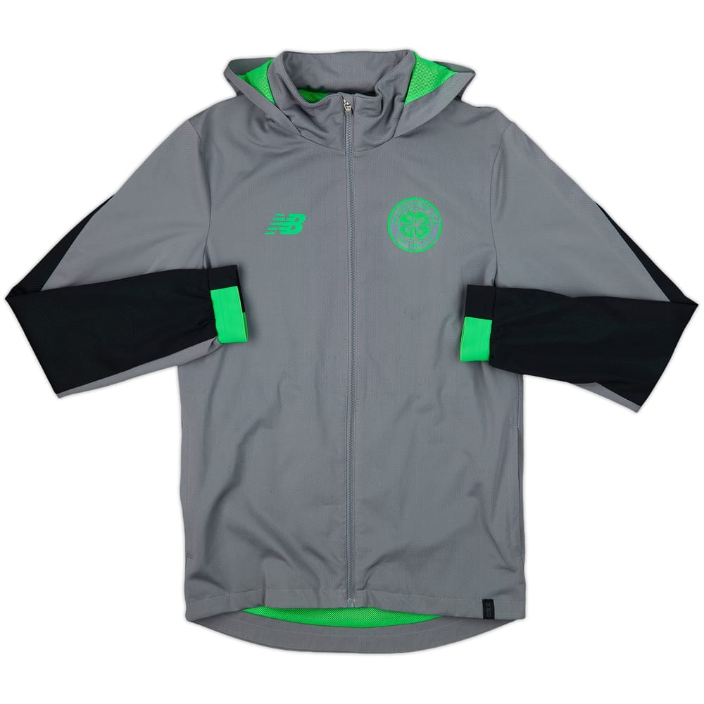 2017-18 Celtic New Balance Hooded Track Jacket - 8/10 - (S)