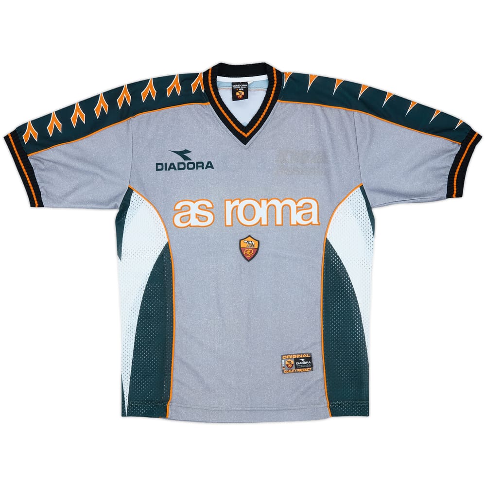 1999-00 Roma Diadora Training Shirt - 10/10 - (M)
