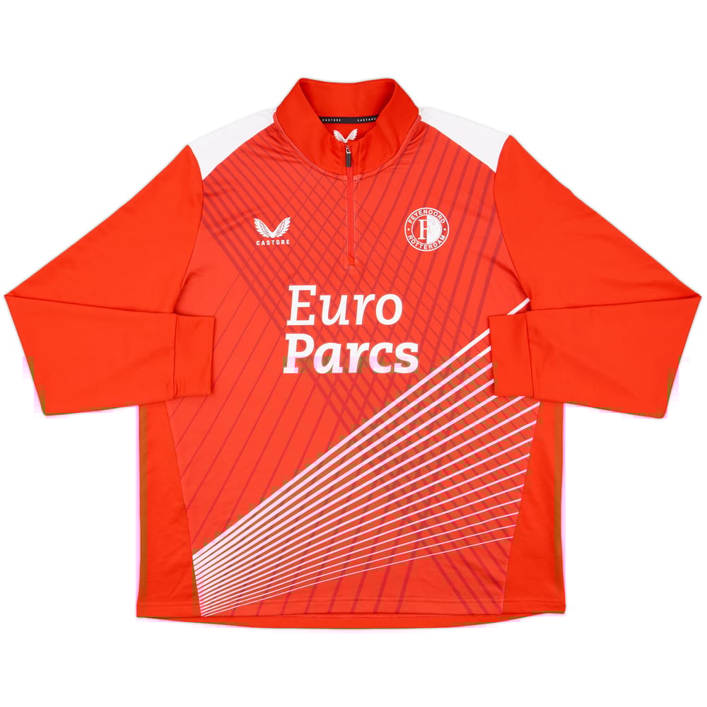2023-24 Feyenoord Castore 1/4 Zip Drill Top - 10/10 - (XXL)