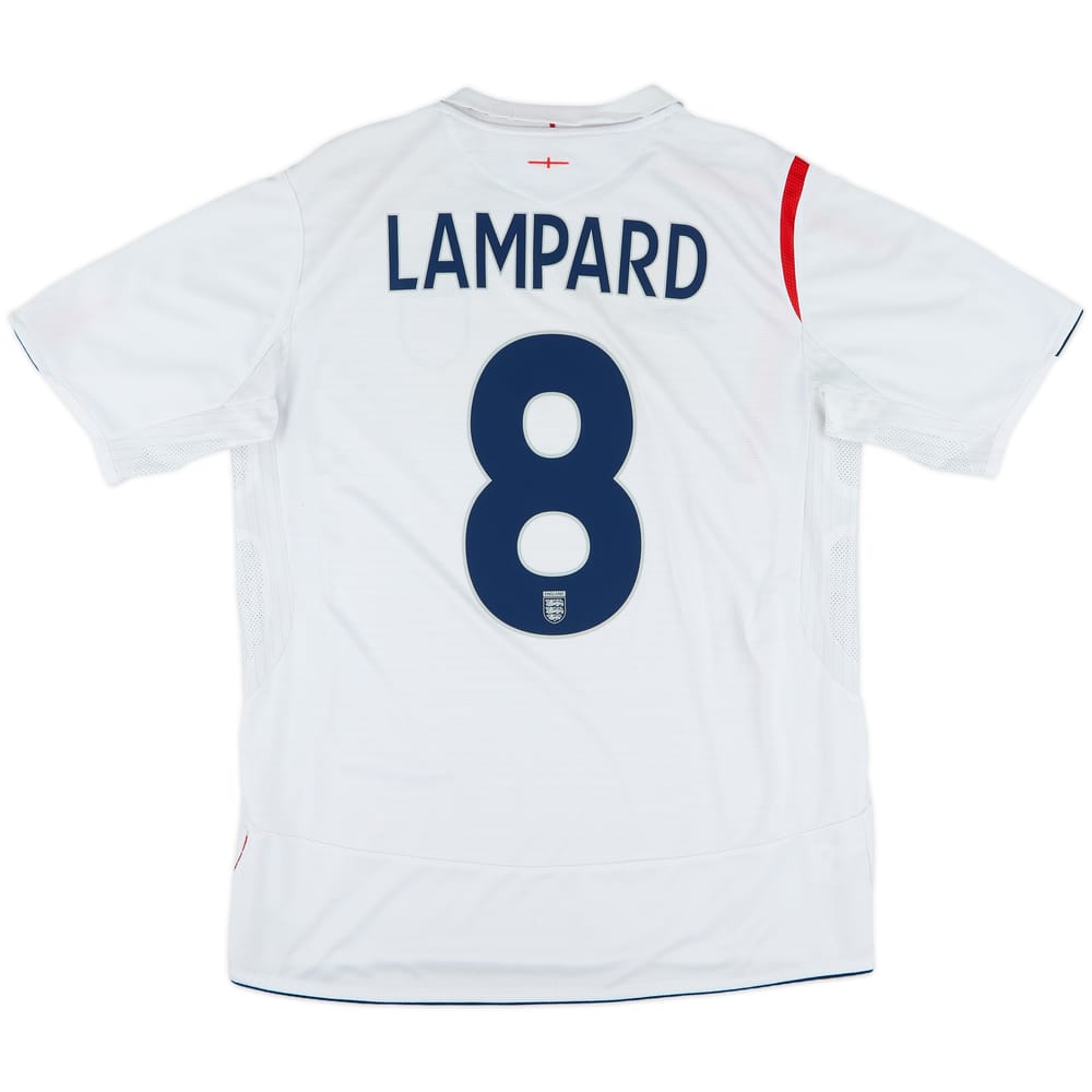 2005-07 England Home Shirt Lampard #8 - 6/10 - (L)