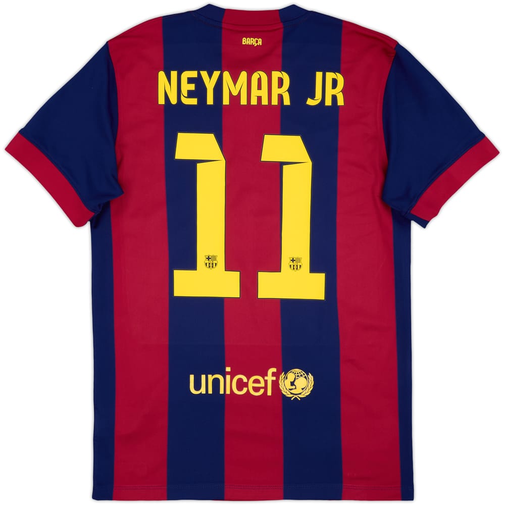 2014-15 Barcelona Home Shirt Neymar Jr #11 - 4/10 - (M)