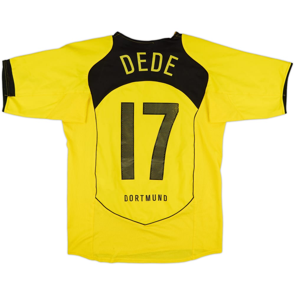 2004-05 Borussia Dortmund Home Shirt Dede #17 - 7/10 - (M)