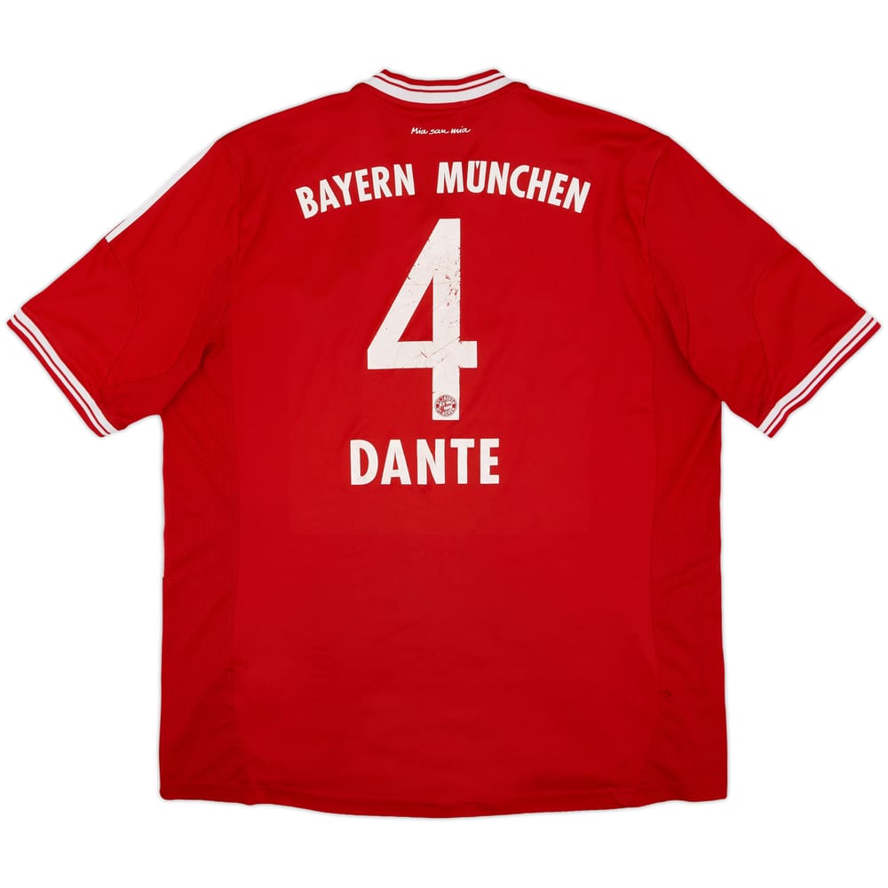 2013-14 Bayern Munich Home Shirt Dante #4 - 5/10 - (XXL)