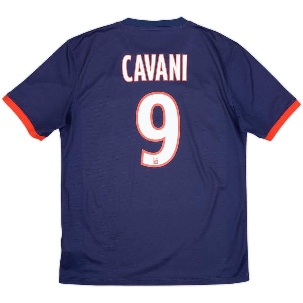 2013-14 Paris Saint-Germain Home Shirt Cavani #9 - 8/10 - (M)