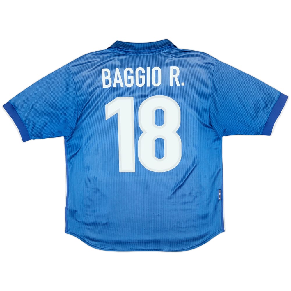 1997-98 Italy Home Shirt Baggio #18 - 6/10 - (L)