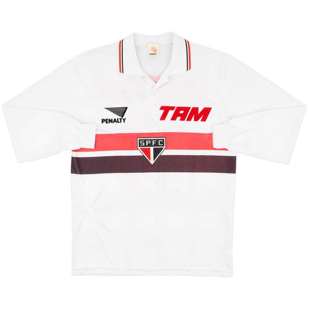 1993 Sao Paulo Home L/S Shirt #10 - 6/10 - (M)