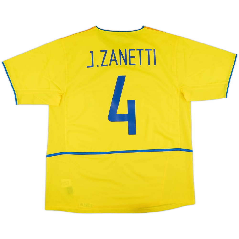 2002-03 Inter Milan Third Shirt J.Zanetti #4 - 10/10 - (XL)
