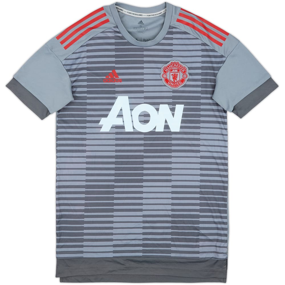 2017-18 Manchester United adidas Training Shirt - 8/10 - (S)