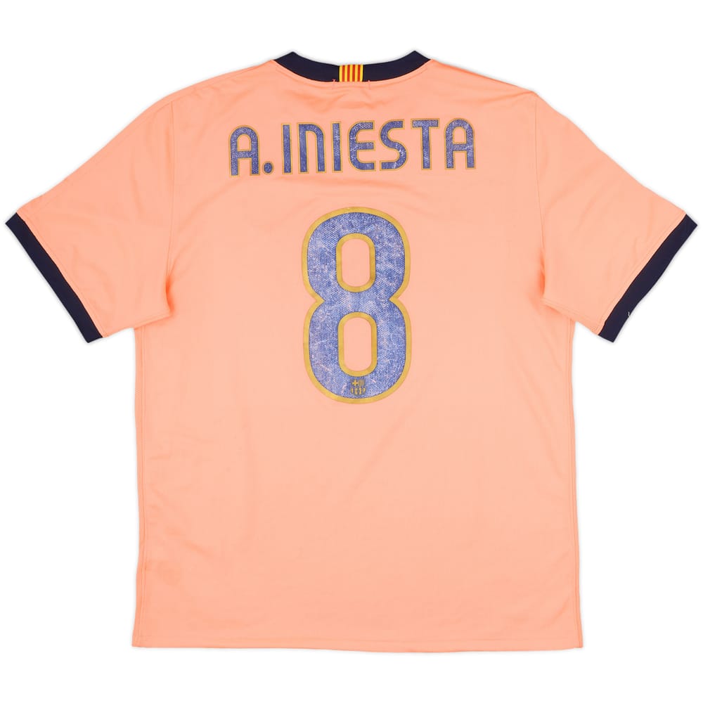 2009-10 Barcelona Away Shirt A.Iniesta #8 - 5/10 - (L)