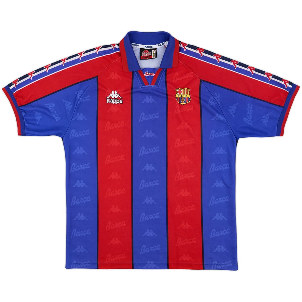 1995-97 Barcelona Home Shirt - 8/10 - (L)