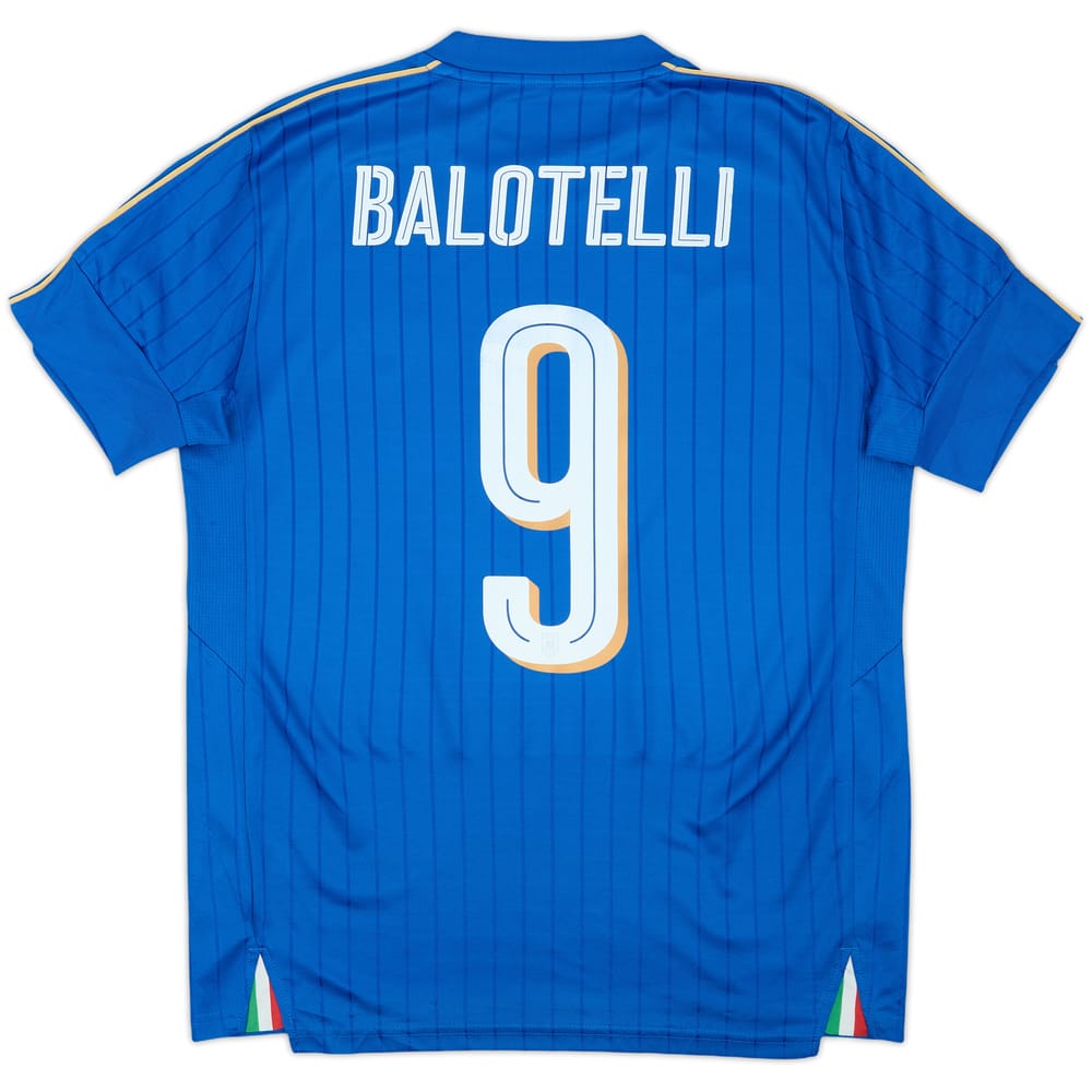 2016-17 Italy Home Shirt Balotelli #9 - 7/10 - (M)