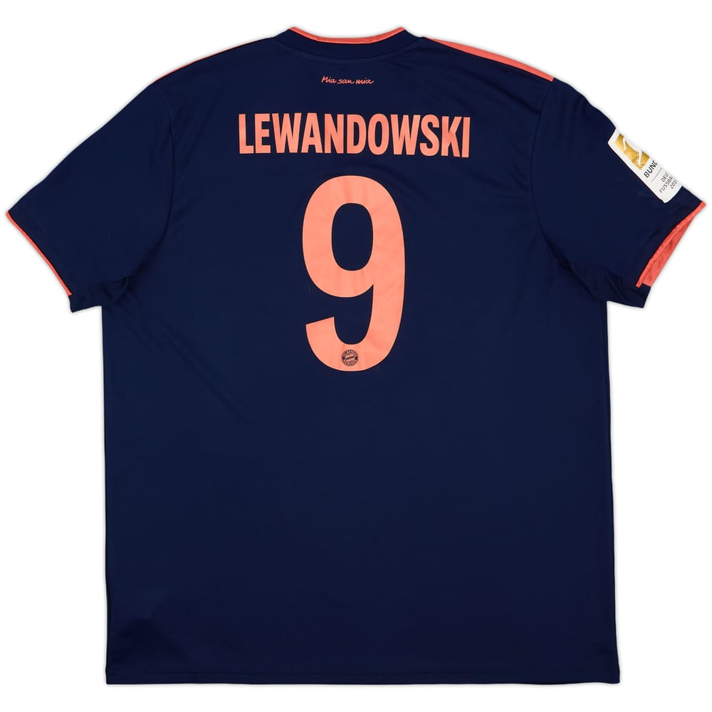 2019-20 Bayern Munich Third Shirt Lewandowski #9 - 9/10 - (XL)
