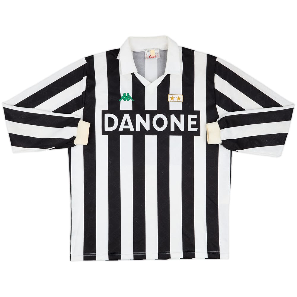 1992-94 Juventus Home L/S Shirt #9 - 8/10 - (L)