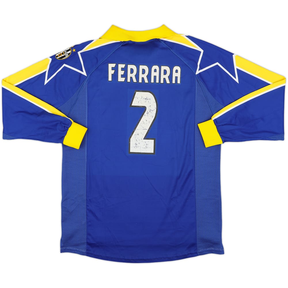 1997-98 Juventus Third L/S Shirt Ferrara #2 - 7/10 - (XL)