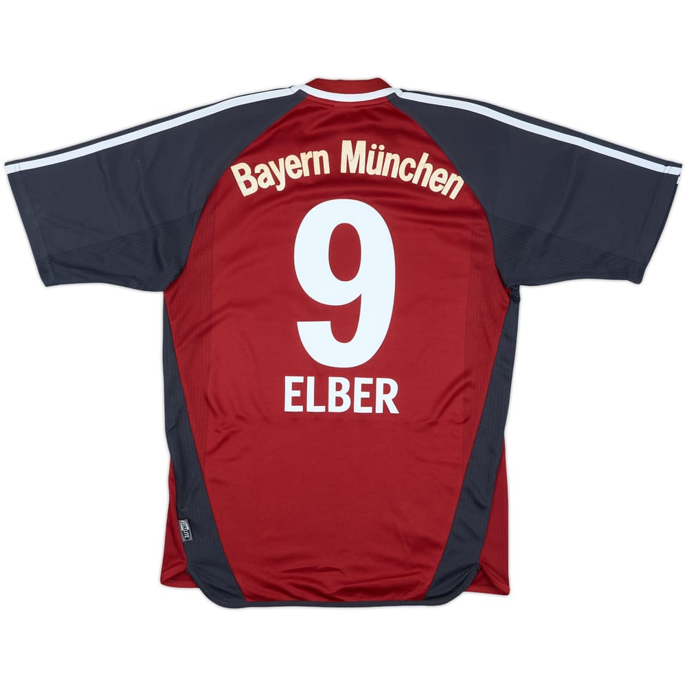 2001-02 Bayern Munich Home Shirt Elber #9 - 6/10 - (S)