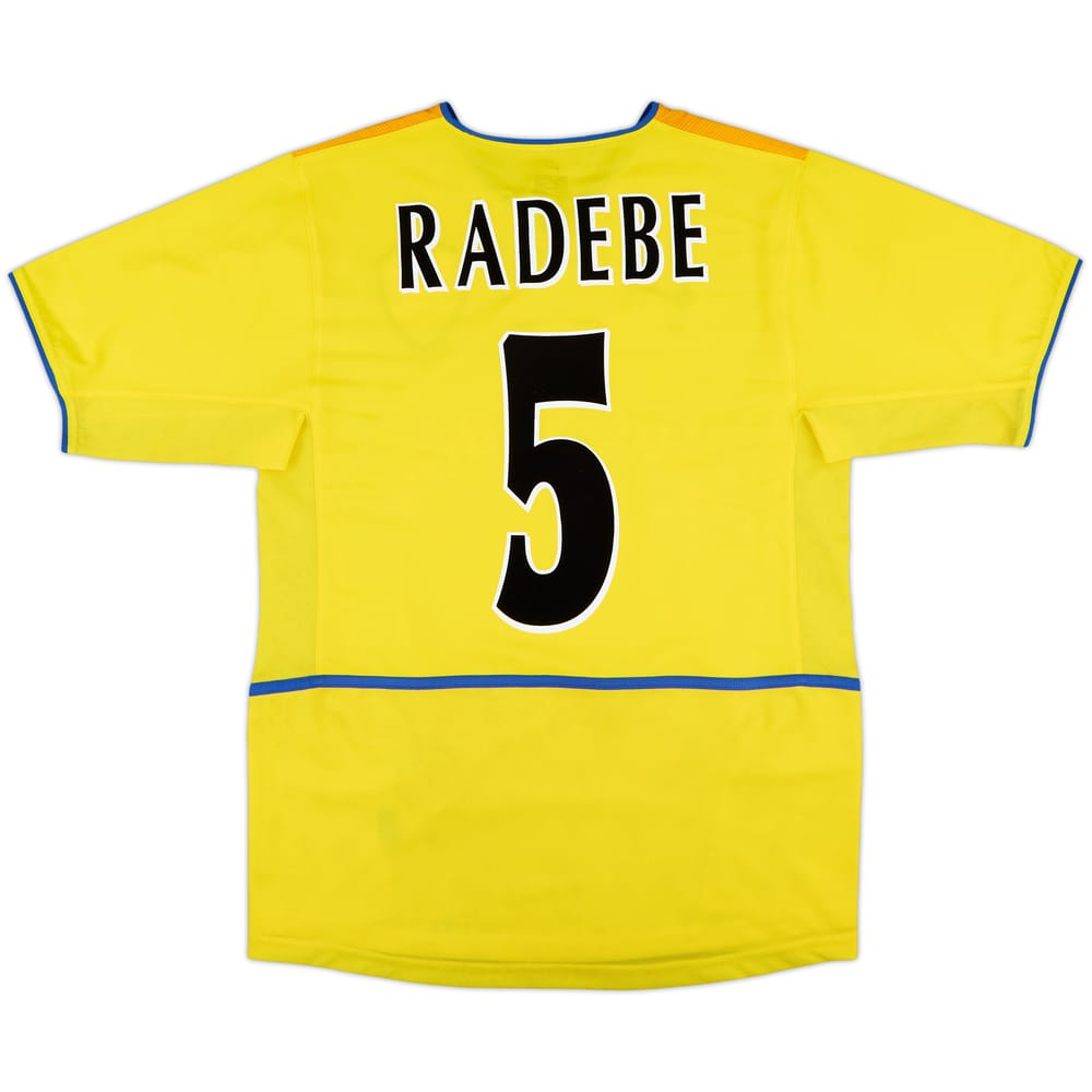 2002-03 Leeds United Away Shirt Radebe #5 - 10/10 - (S)