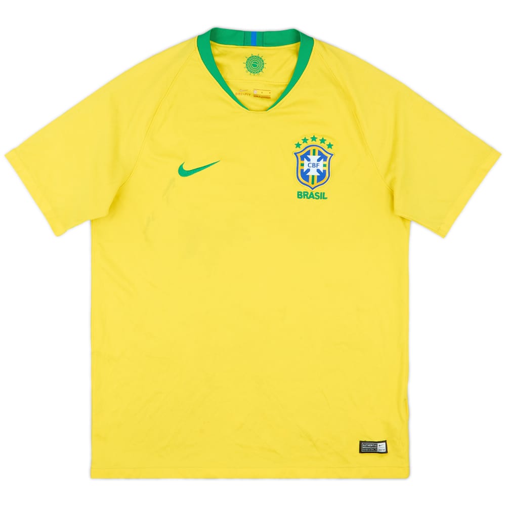 2018-19 Brazil Home Shirt - 5/10 - (L)