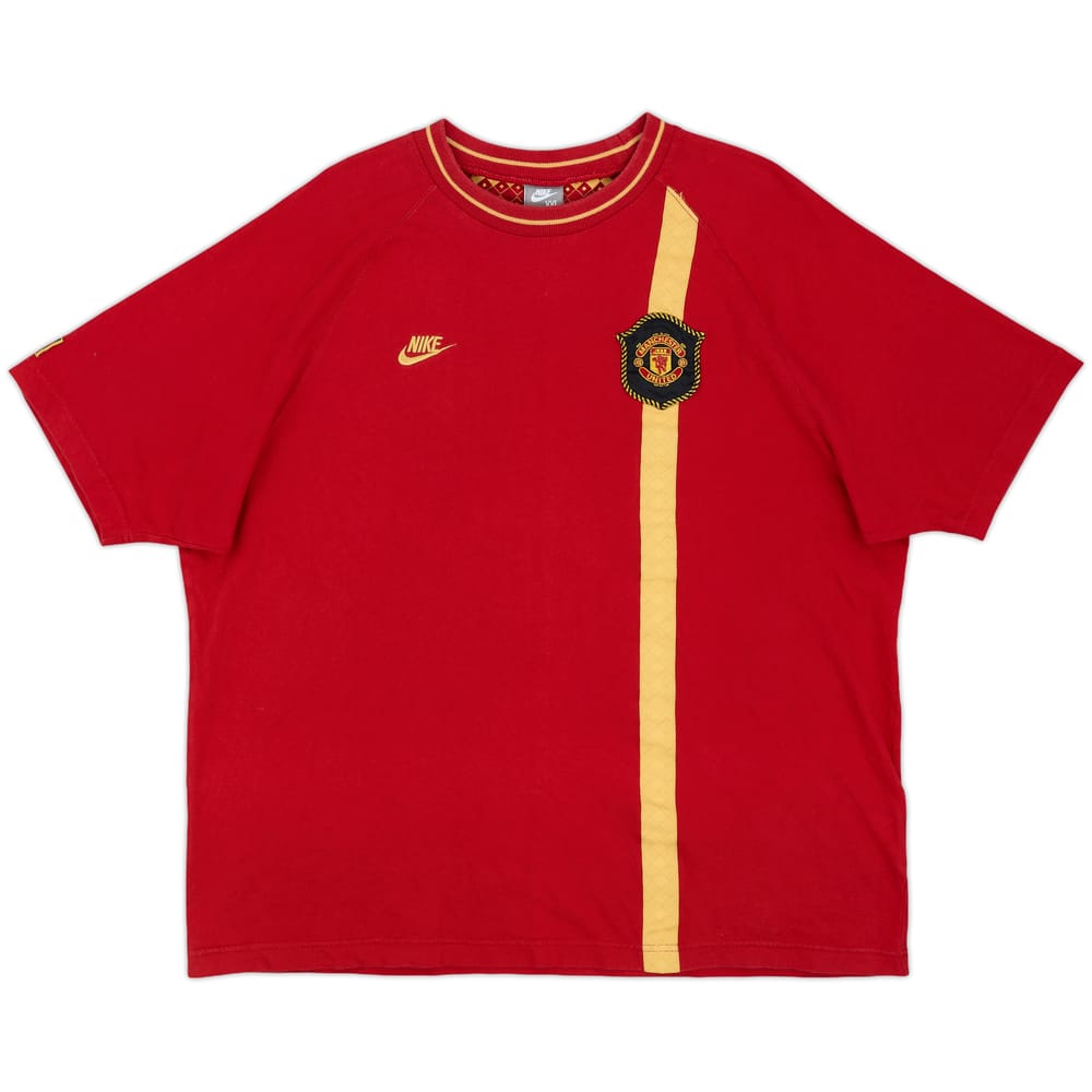 2007-08 Manchester United Nike Cotton Tee - 9/10 - (XXL)