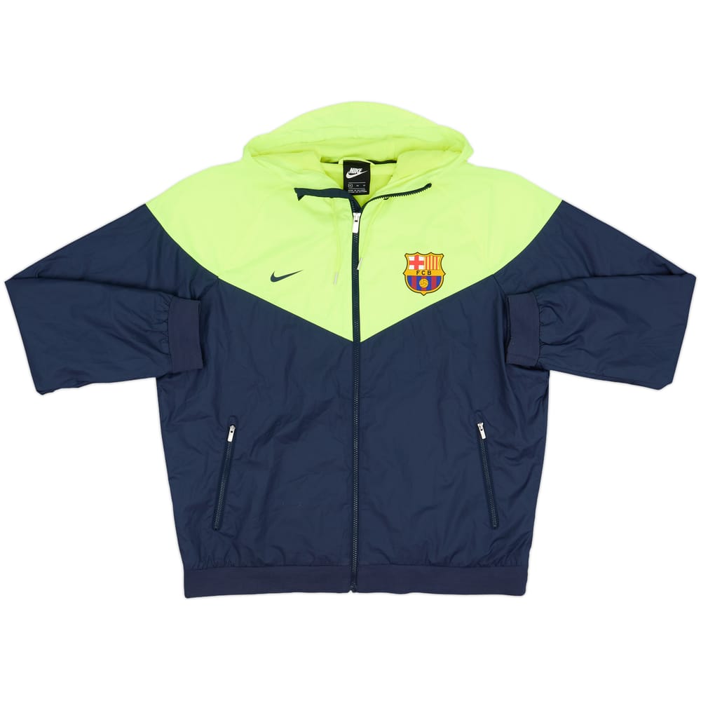 2018-19 Barcelona Nike Hooded Rain Jacket - 8/10 - (XL)