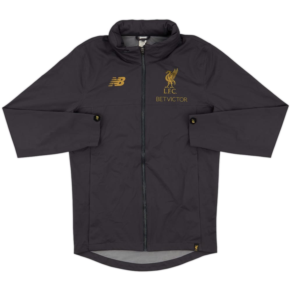 2017-18 Liverpool New Balance Hooded Track Jacket - 8/10 - (S)