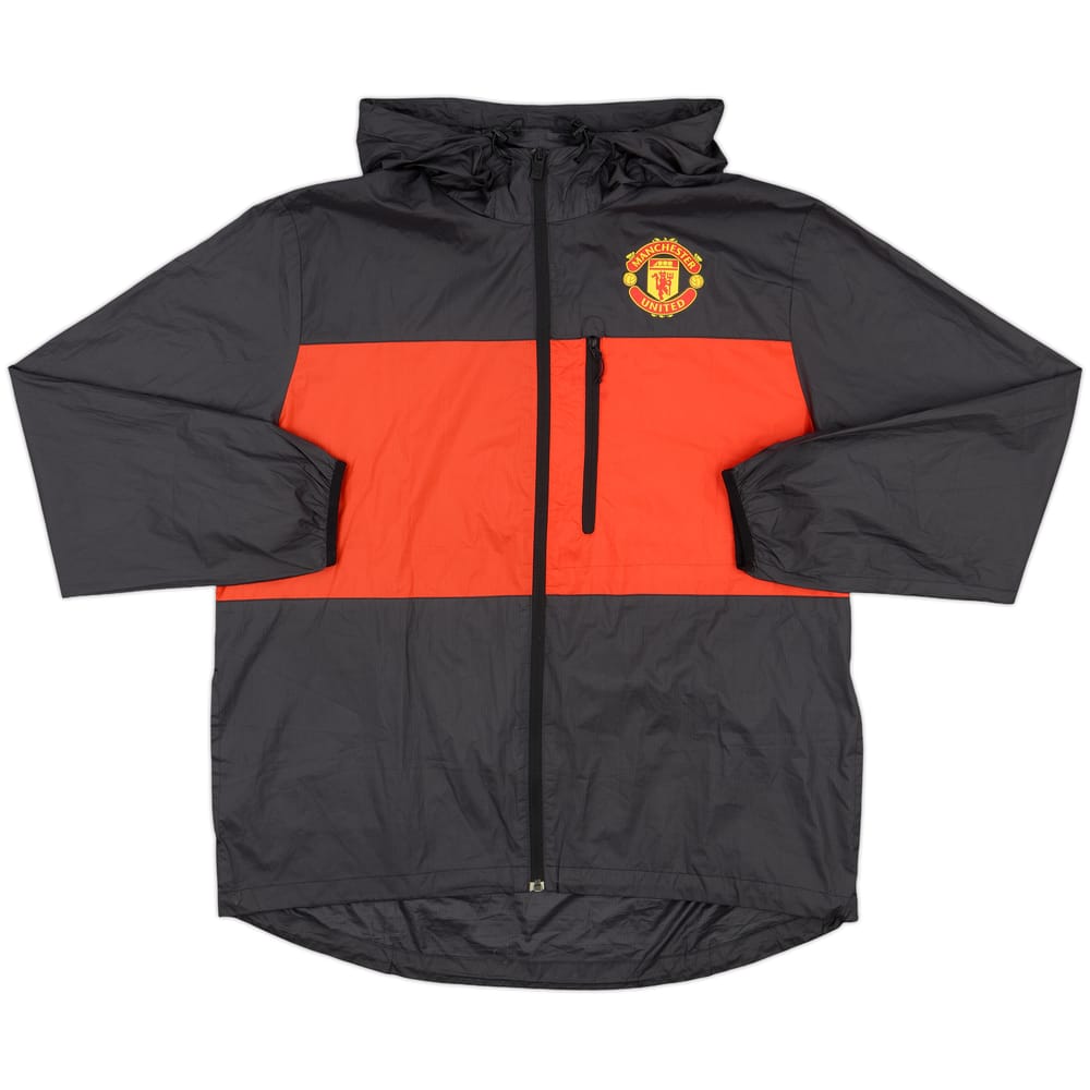 2014-15 Manchester United Nike Hooded Rain Jacket - 5/10 - (XXL)
