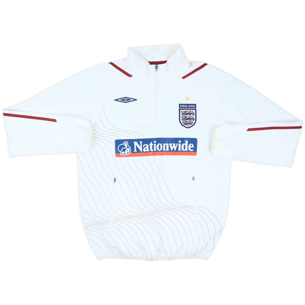 2007-09 England Umbro 1/4 Zip Drill Top - 7/10 - (S)