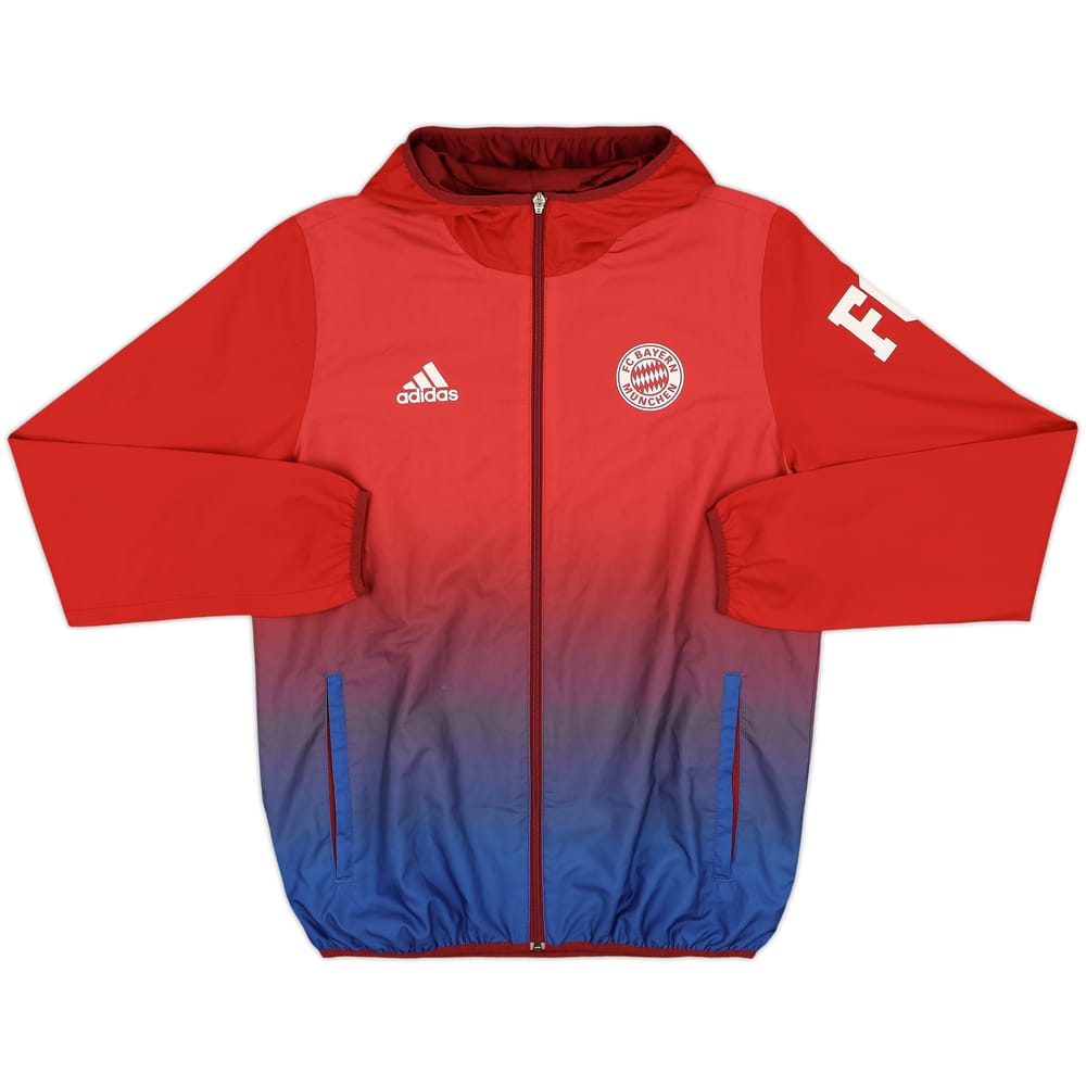 2015-16 Bayern Munich adidas Hooded Track Jacket - 8/10 - (M)