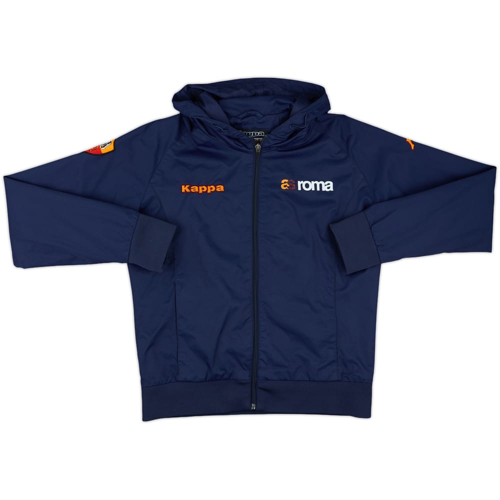 2005-06 Roma Diadora Hooded Track Jacket - 8/10 - (XL.Boys)