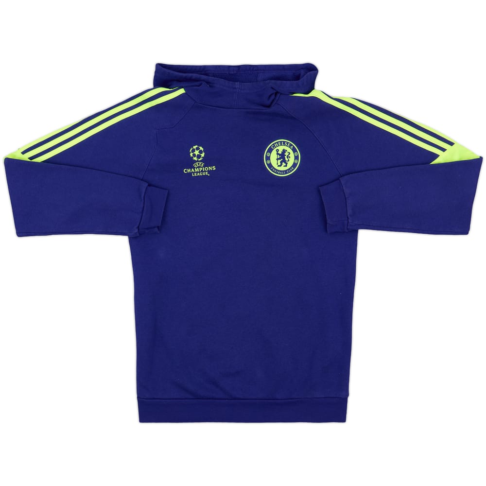 2014-15 Chelsea adidas CL Hooded Top - 8/10 - (S)