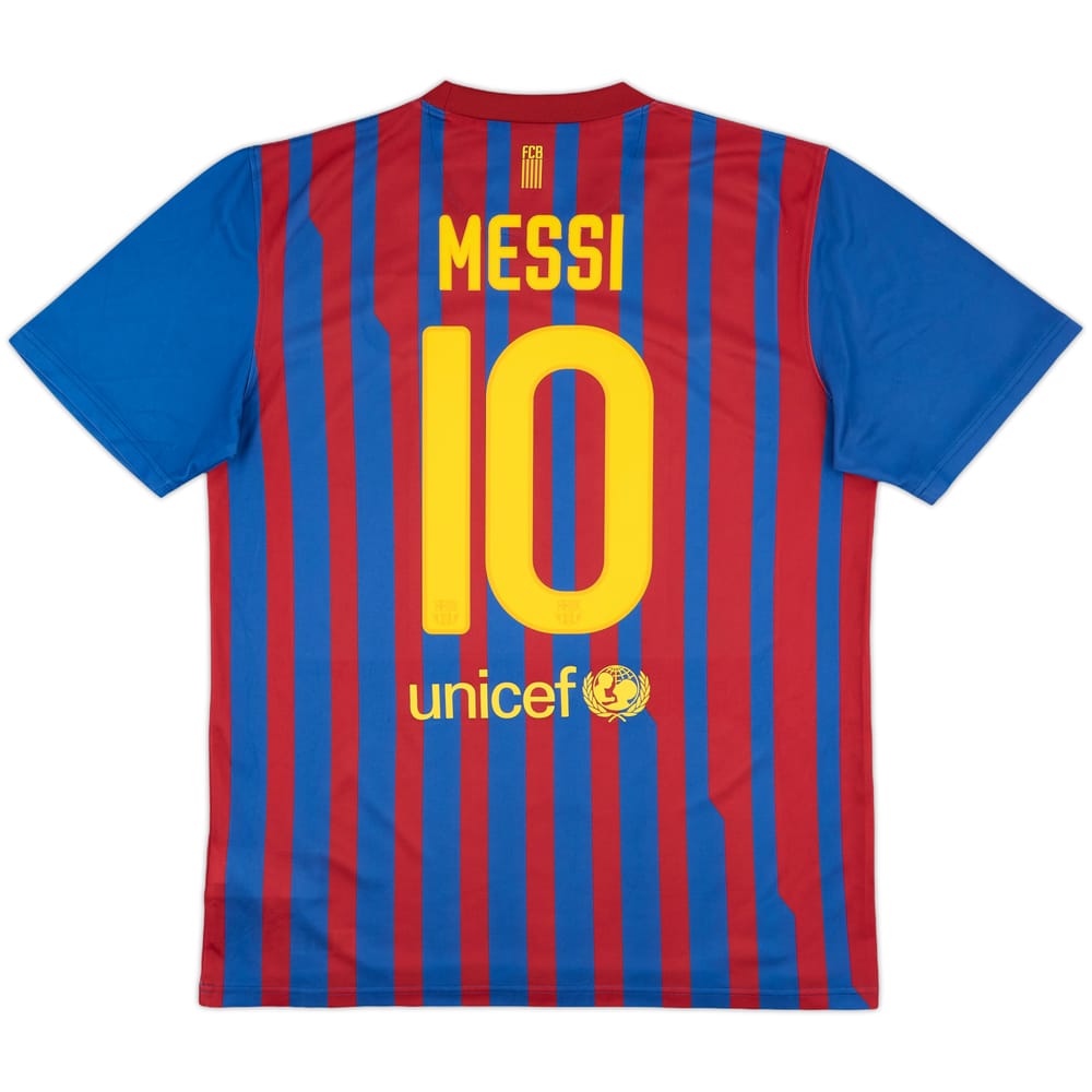 2011-12 Barcelona Basic Home Shirt Messi #10 - 6/10 - (L)