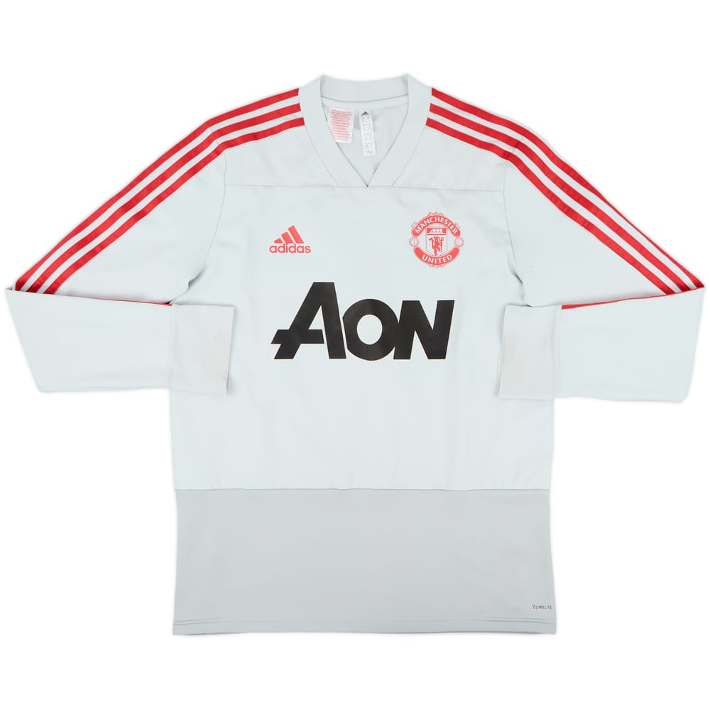 2018-19 Manchester United adidas Sweat Top - 8/10 - (XL.Boys)