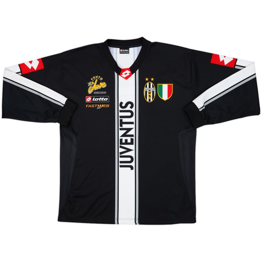 2002-03 Juventus Lotto 'Scuola Calcio' Training L/S Shirt - 8/10 - (XL)