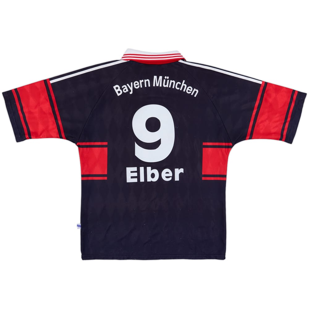 1997-99 Bayern Munich Home Shirt Elber #9 - 7/10 - (M)
