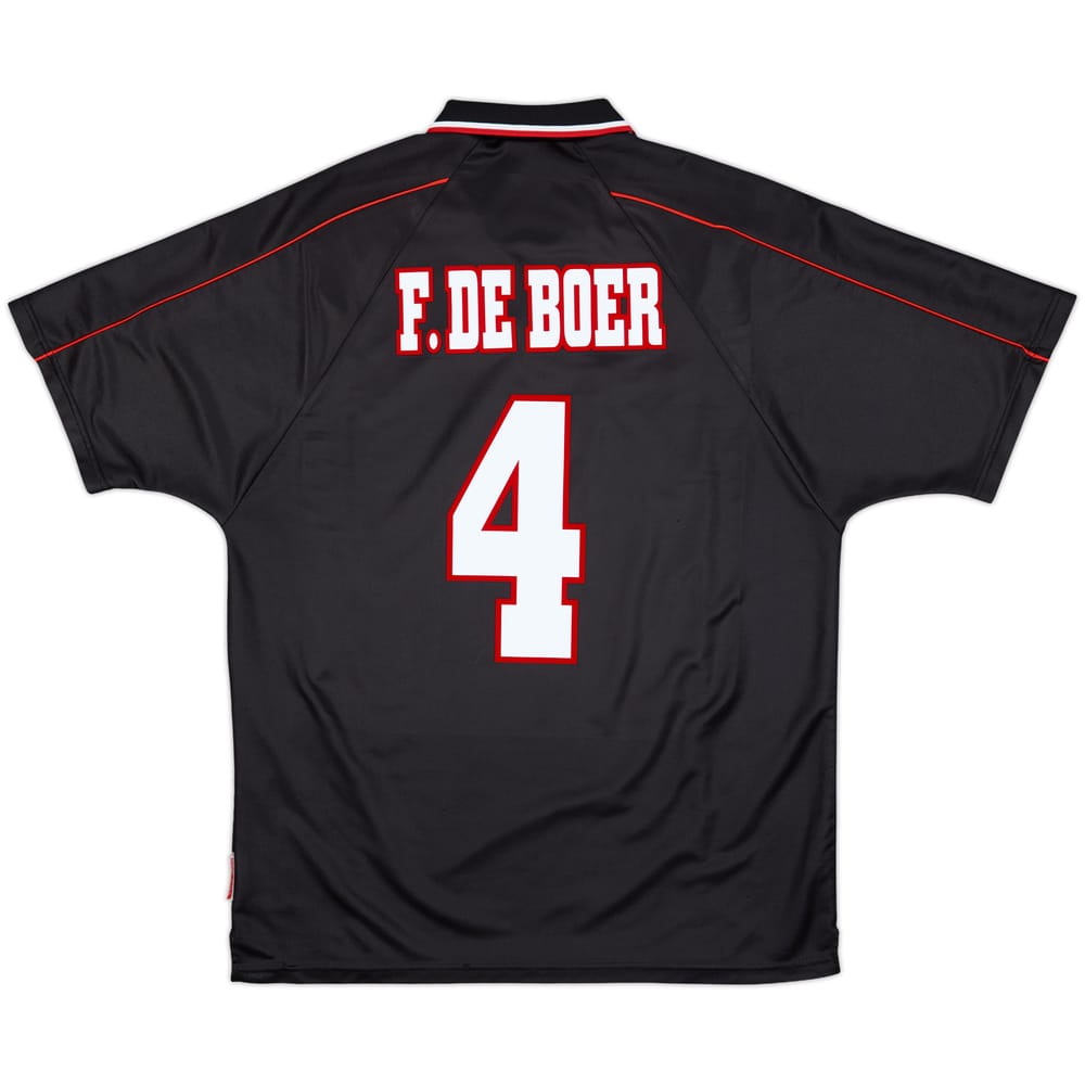 1998-99 Ajax Away Shirt F.De Boer #4 - 8/10 - (L)