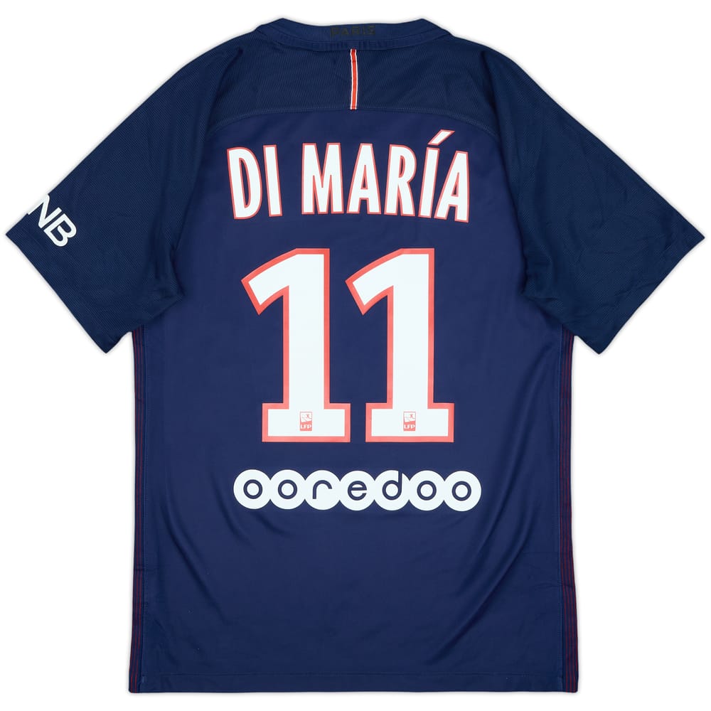 2016-17 Paris Saint-Germain Home Shirt Di Maria #11 - 7/10 - (S)