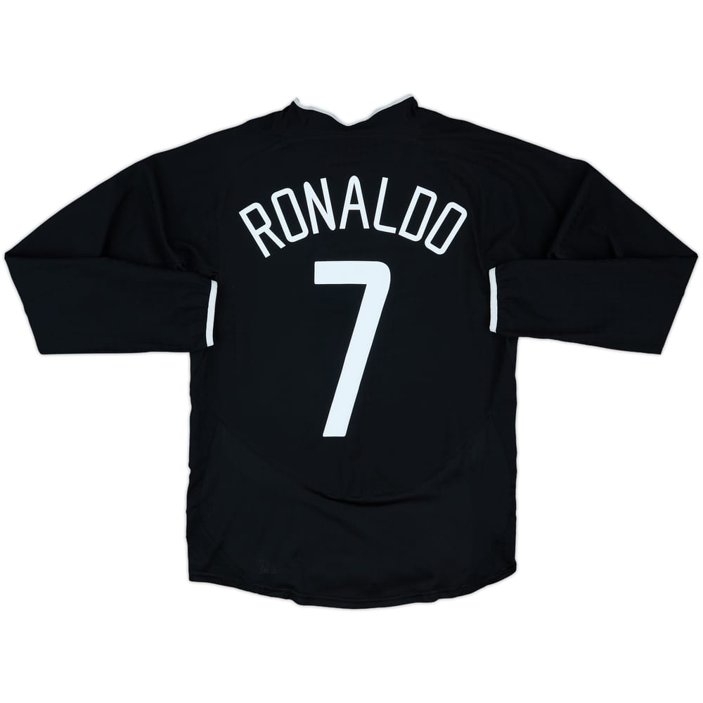 2003-05 Manchester United L/S Away Shirt Ronaldo #7 - 9/10 - (M)