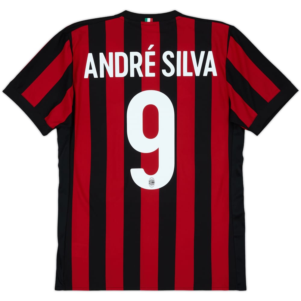 2017-18 AC Milan Home Shirt Andre Silva #9 - 7/10 - (M)