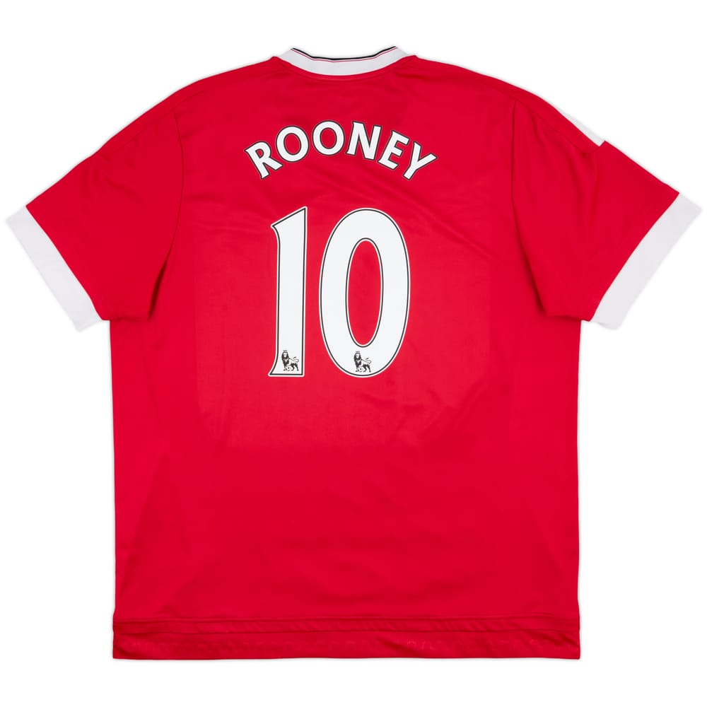 2015-16 Manchester United Home Shirt Rooney #10 - 5/10 - (XXL)