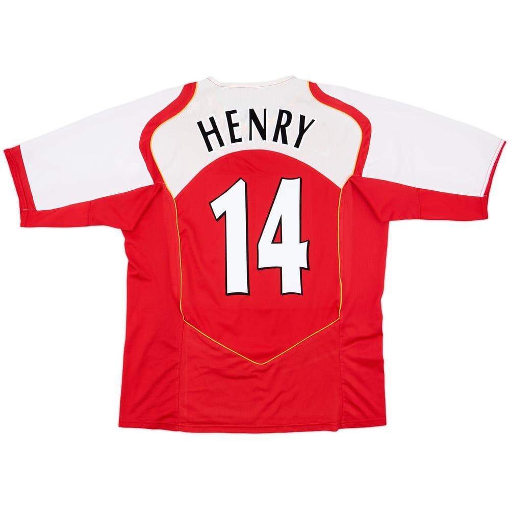 2004-05 Arsenal Home Shirt Henry #14 - 8/10 - (XL)