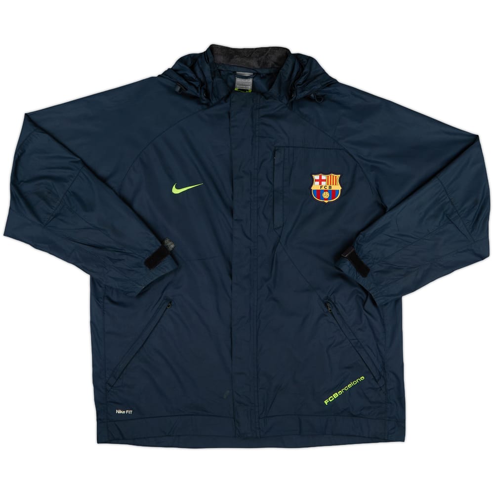 2007-08 Barcelona Nike Hooded Rain Jacket - 6/10 - (L)