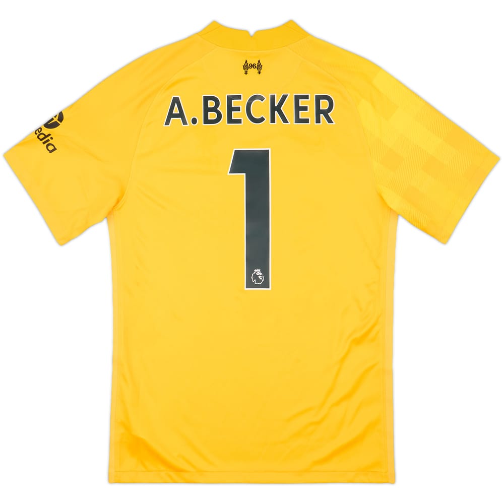 2021-22 Liverpool GK S/S Shirt A.Becker #1 - 10/10 - (S)