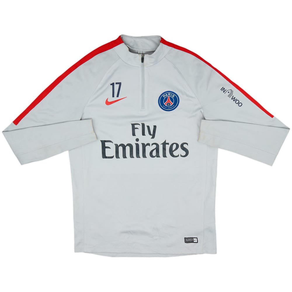 2017-18 Paris Saint-Germain Player Issue Nike 1/4 Zip Drill Top #17 - 6/10 - (M)