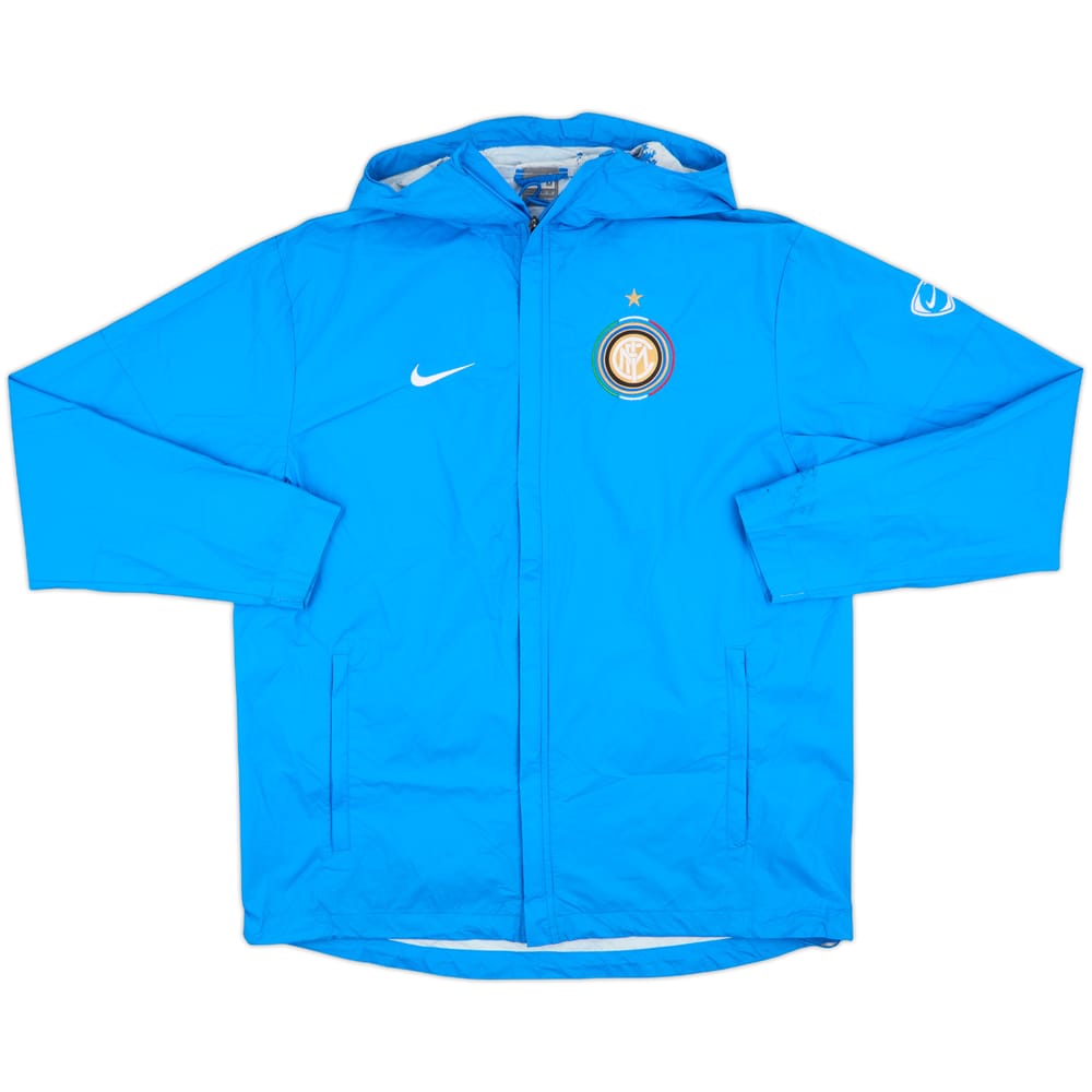2009-10 Inter Milan Nike Hooded Rain Jacket - 4/10 - (M)