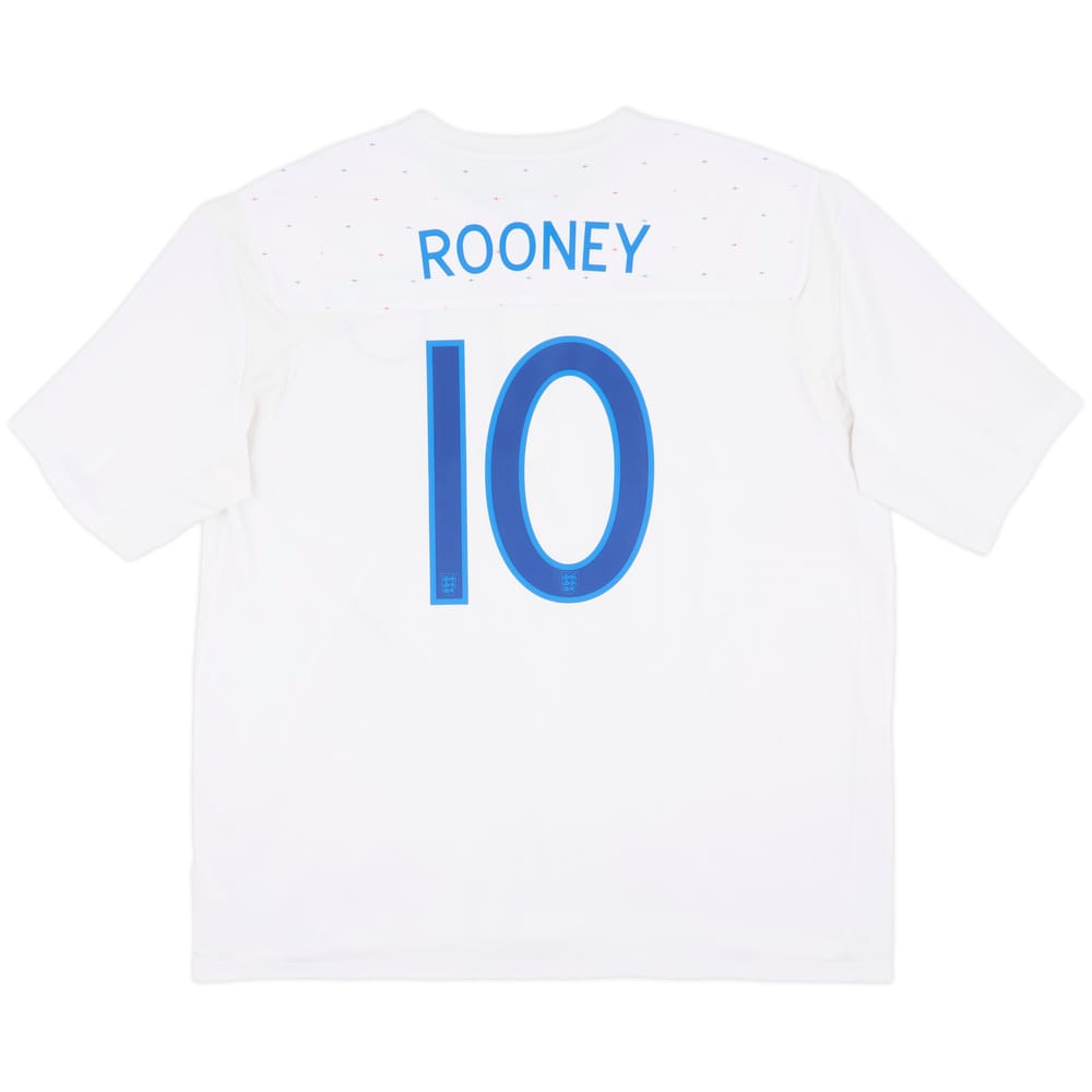 2010-11 England Home Shirt Rooney #10 - 7/10 - (3XL)