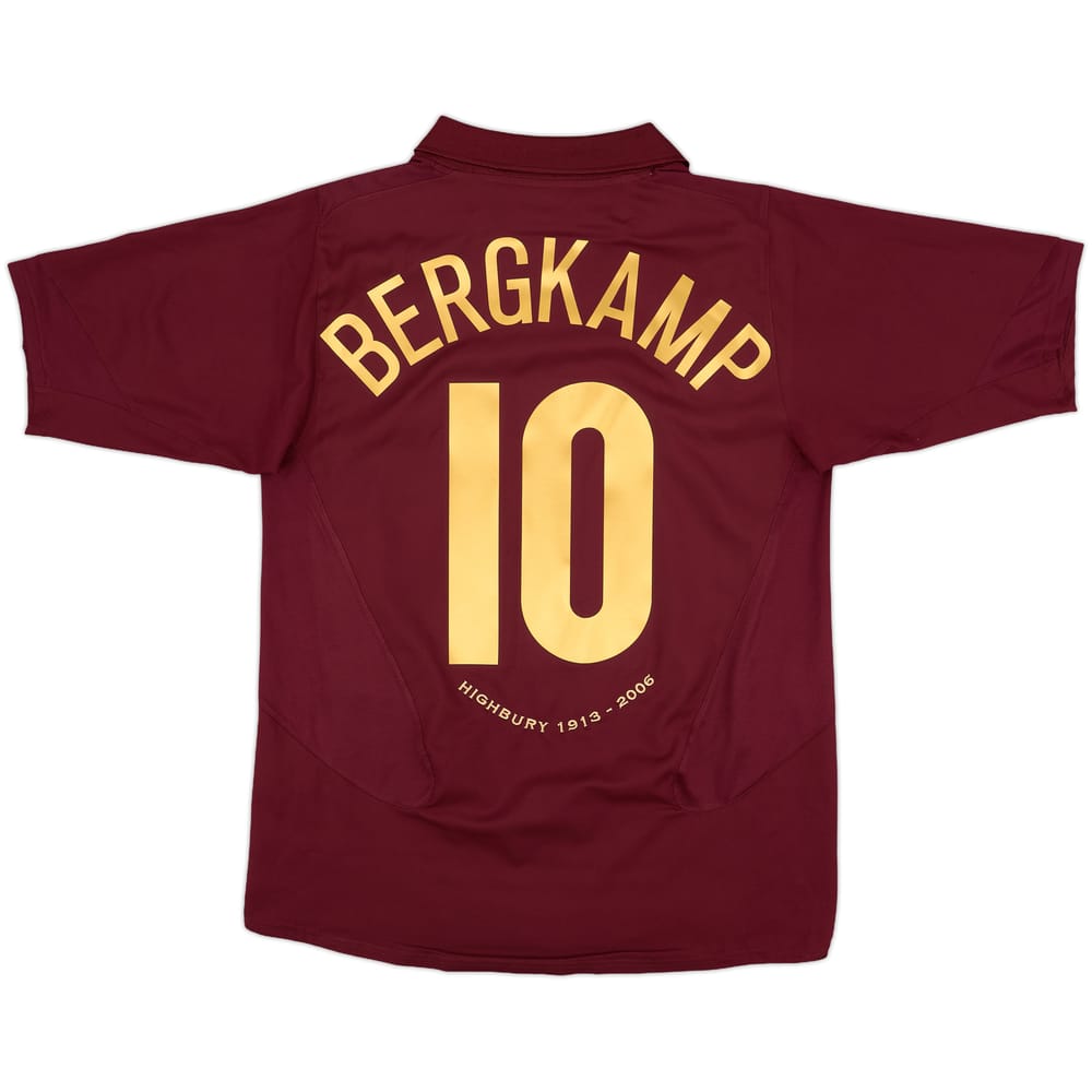 2005-06 Arsenal Home Shirt Bergkamp #10 - 8/10 - (M)
