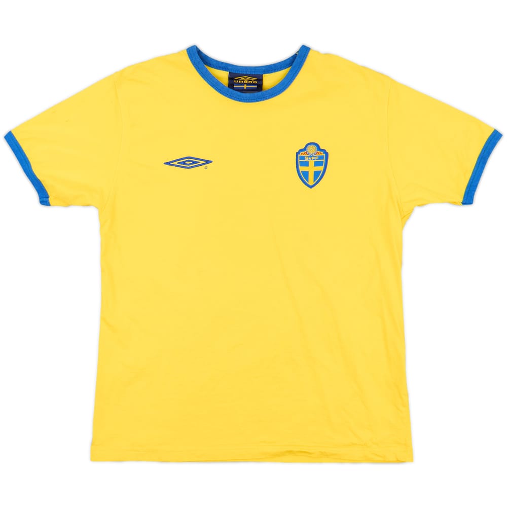 2003-04 Sweden Umbro Cotton Tee #8 - 8/10 - (S)