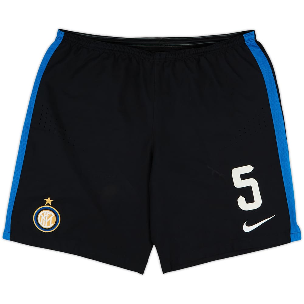 2014-15 Inter Milan Player Issue Home Shorts #5 - 7/10 - (L)